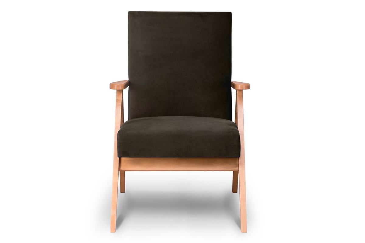 Fotelis NASE, rudas, 60x75x90 cm