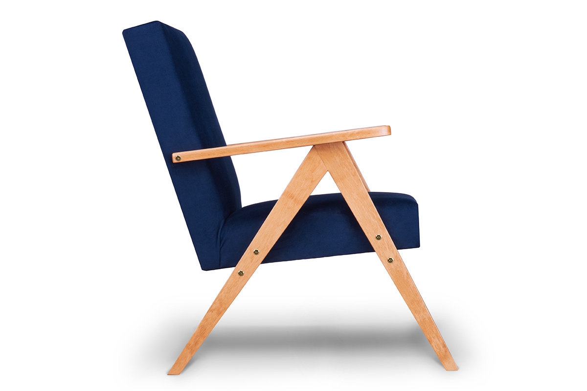 Fotelis NASE, mėlynas, 60x75x90 cm