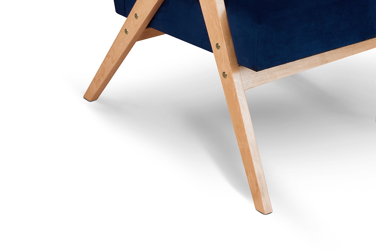 Fotelis NASE, mėlynas, 60x75x90 cm