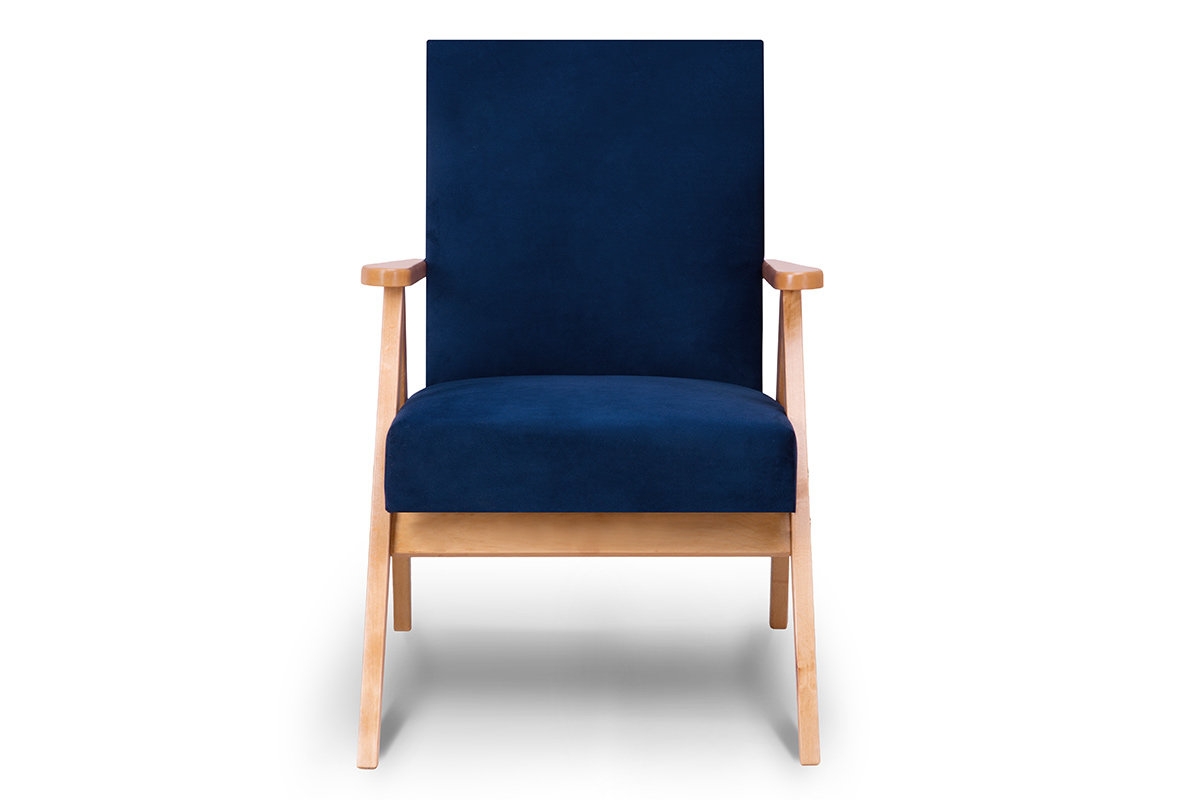 Fotelis NASE, mėlynas, 60x75x90 cm