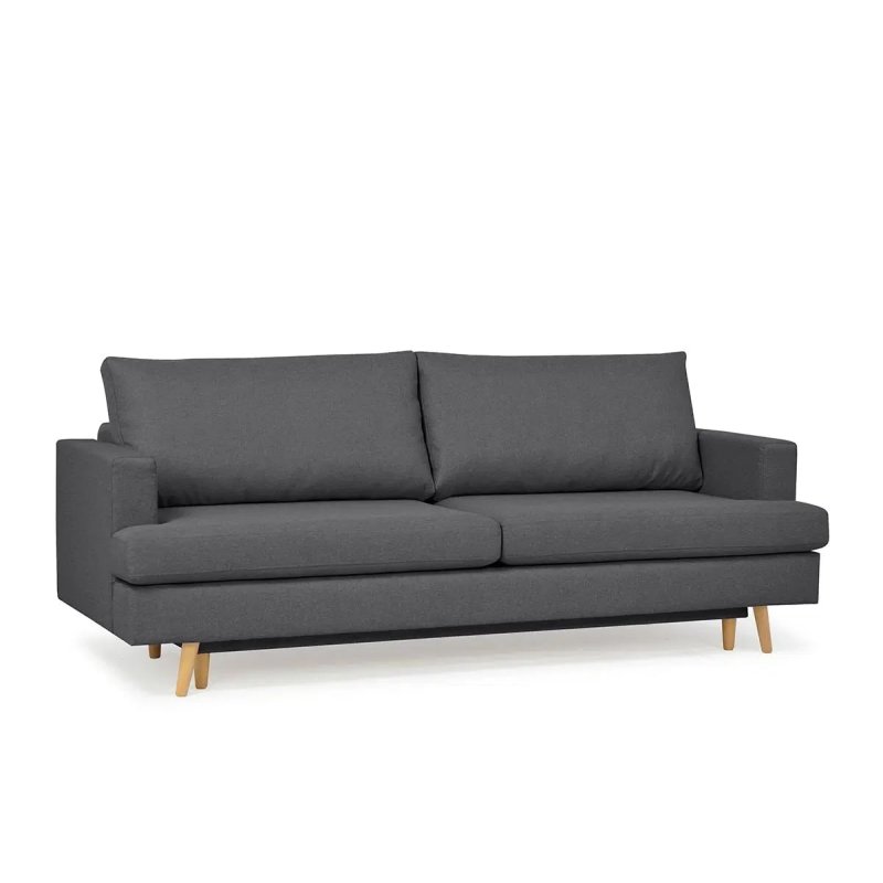 Sofa NEBO, tamsiai pilka, 224x100x92 cm