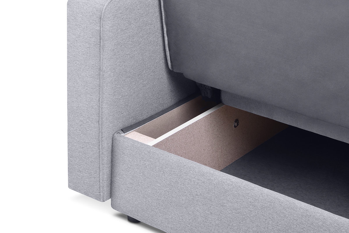 Sofa ORIA, pilka, 218x90x89 cm