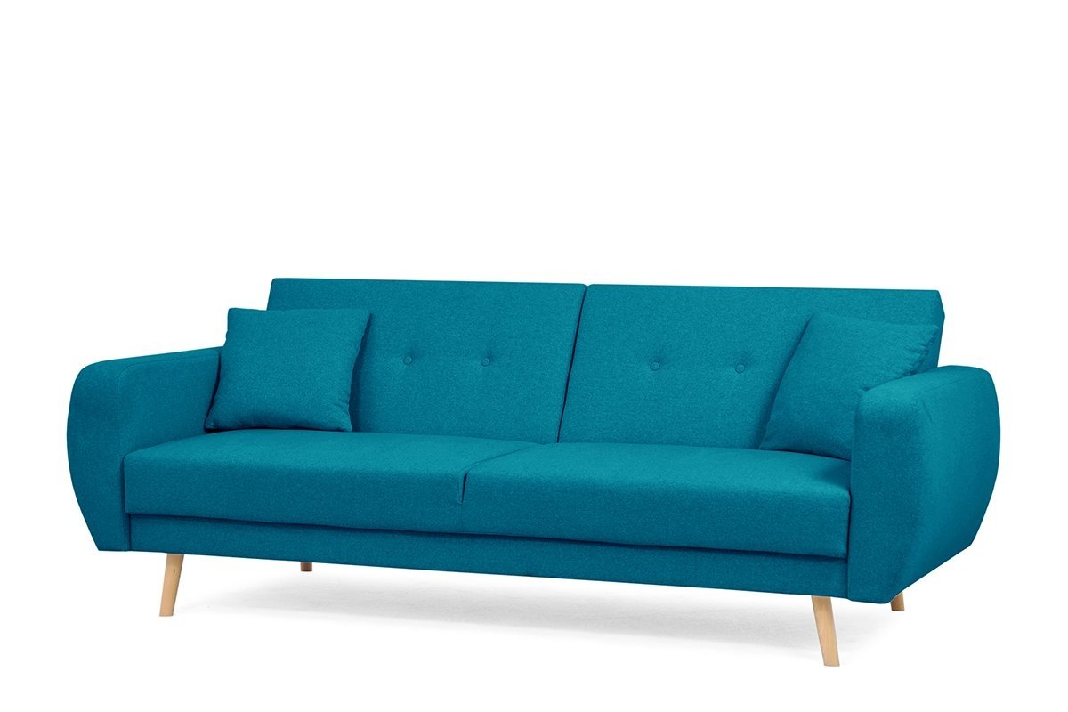 Sofa PIKU, mėlyna, 222x91x88 cm