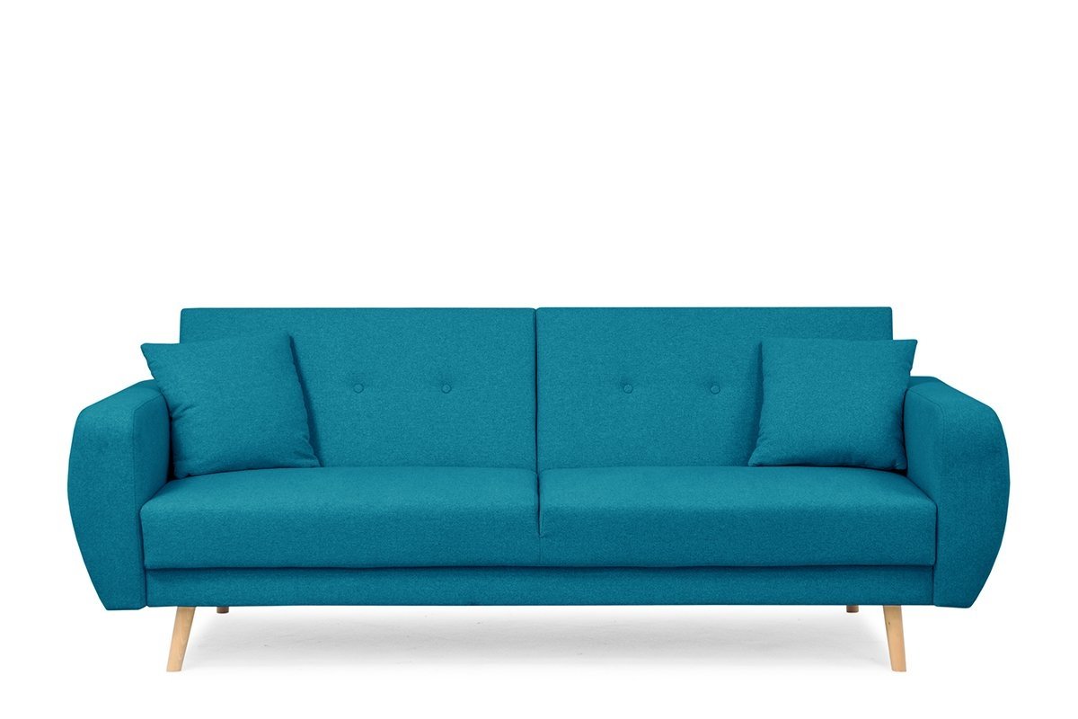 Sofa PIKU, mėlyna, 222x91x88 cm