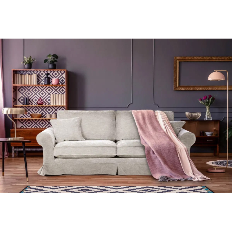 Sofa PURRI, smėlio, 227x90x98 cm