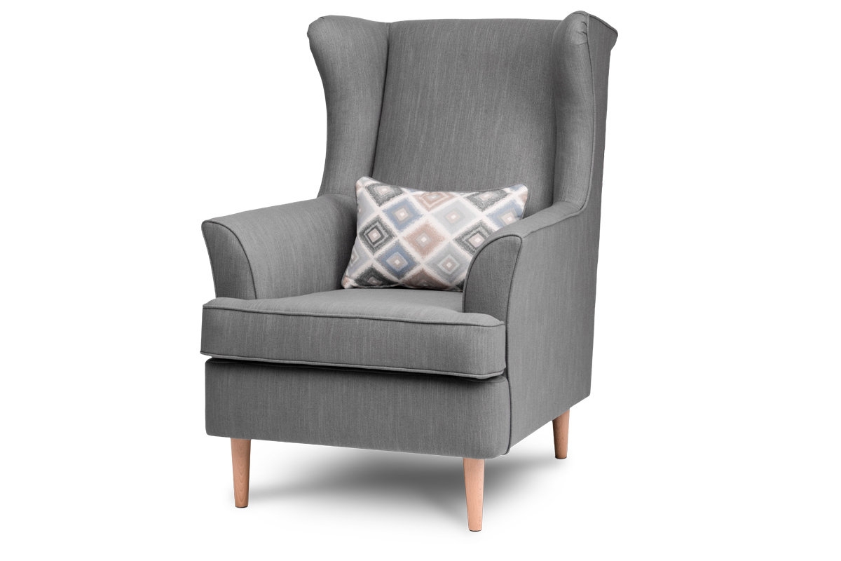 Fotelis STRAL, pilkas, 82x80x108 cm