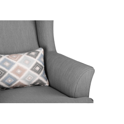 Fotelis STRAL, pilkas, 82x80x108 cm