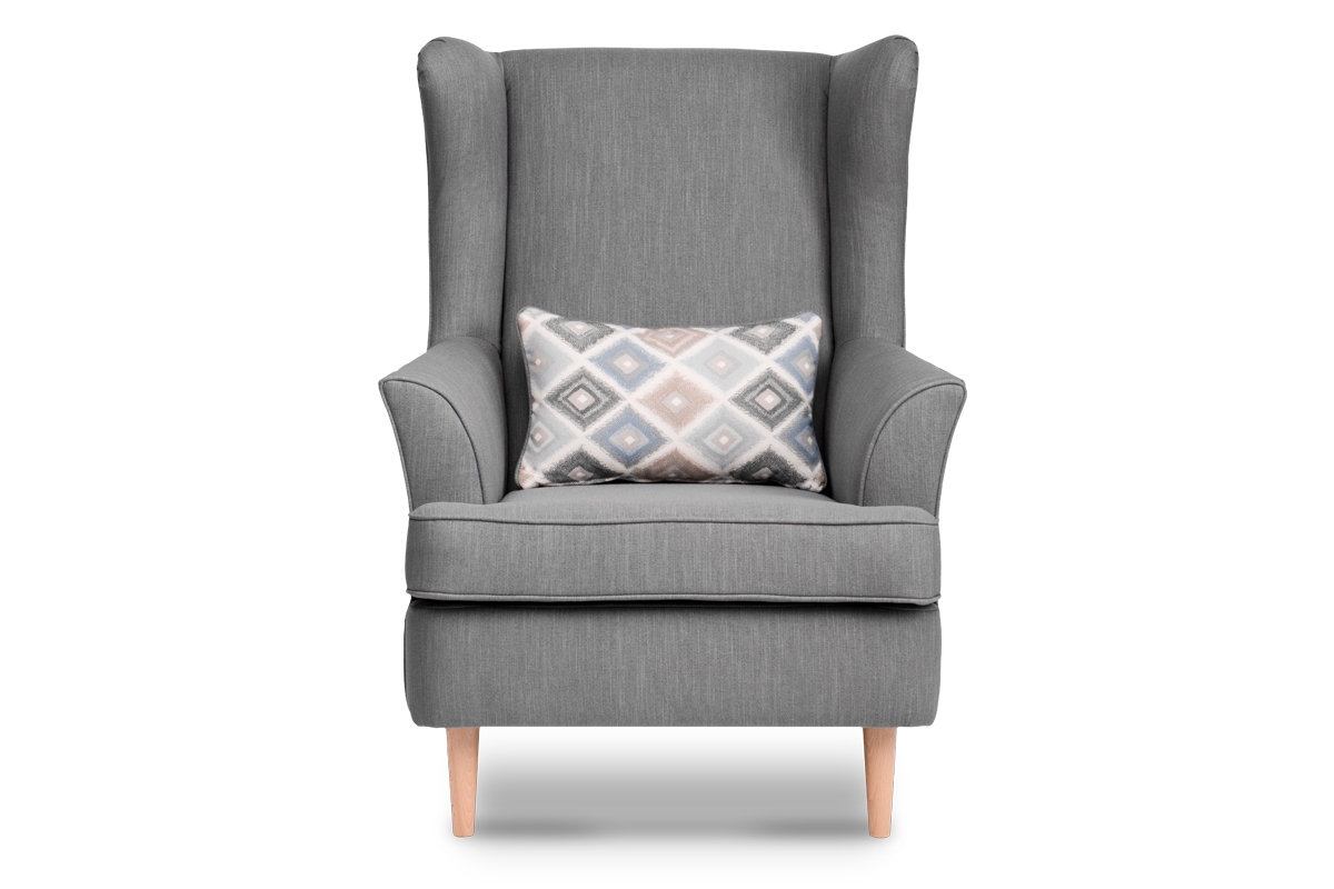 Fotelis STRAL, pilkas, 82x80x108 cm