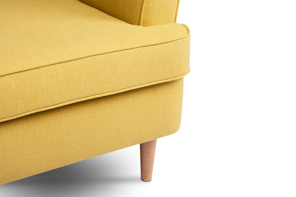 Fotelis STRAL, geltonas, 82x80x108 cm