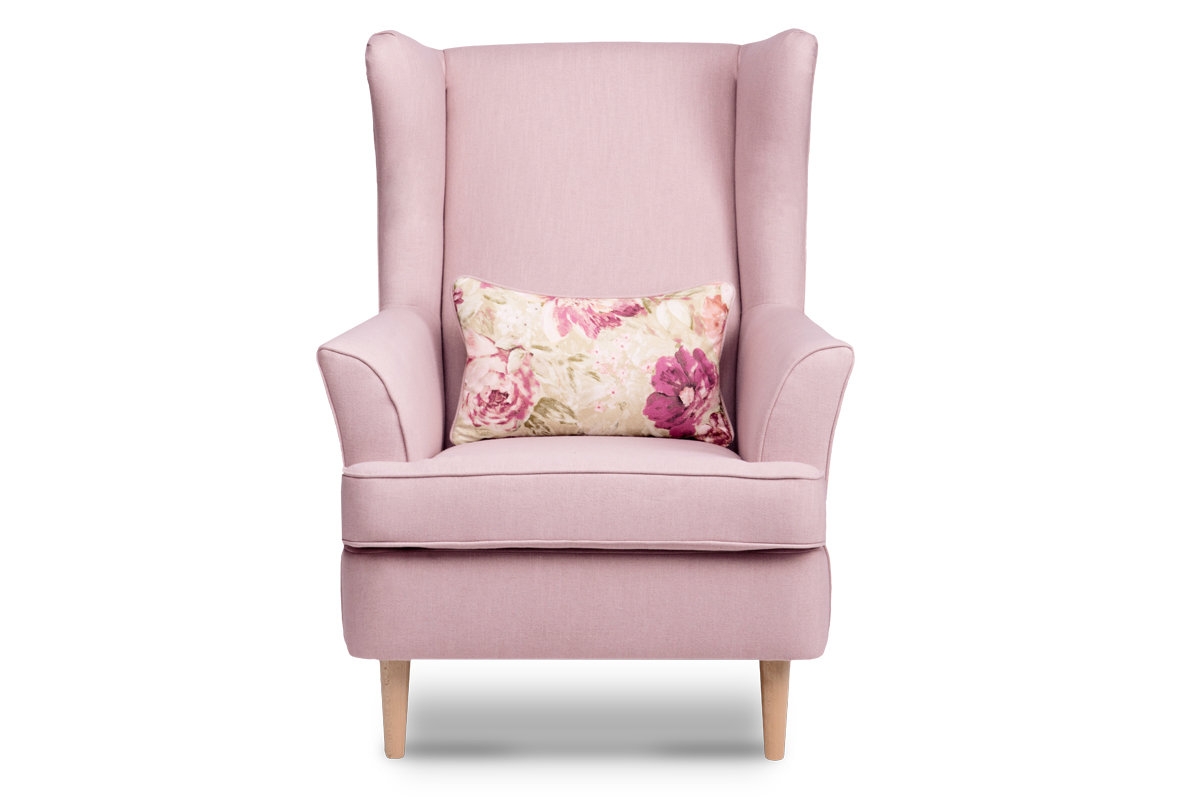 Fotelis STRAL, rožinis, 82x80x108 cm