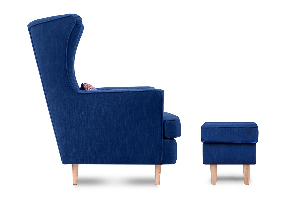 Pufas STRAL, mėlynas, 56x41x43 cm