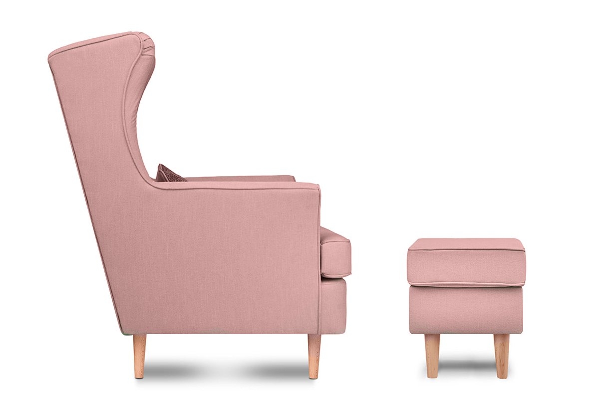 Pufas STRAL, koralų, 56x41x43 cm