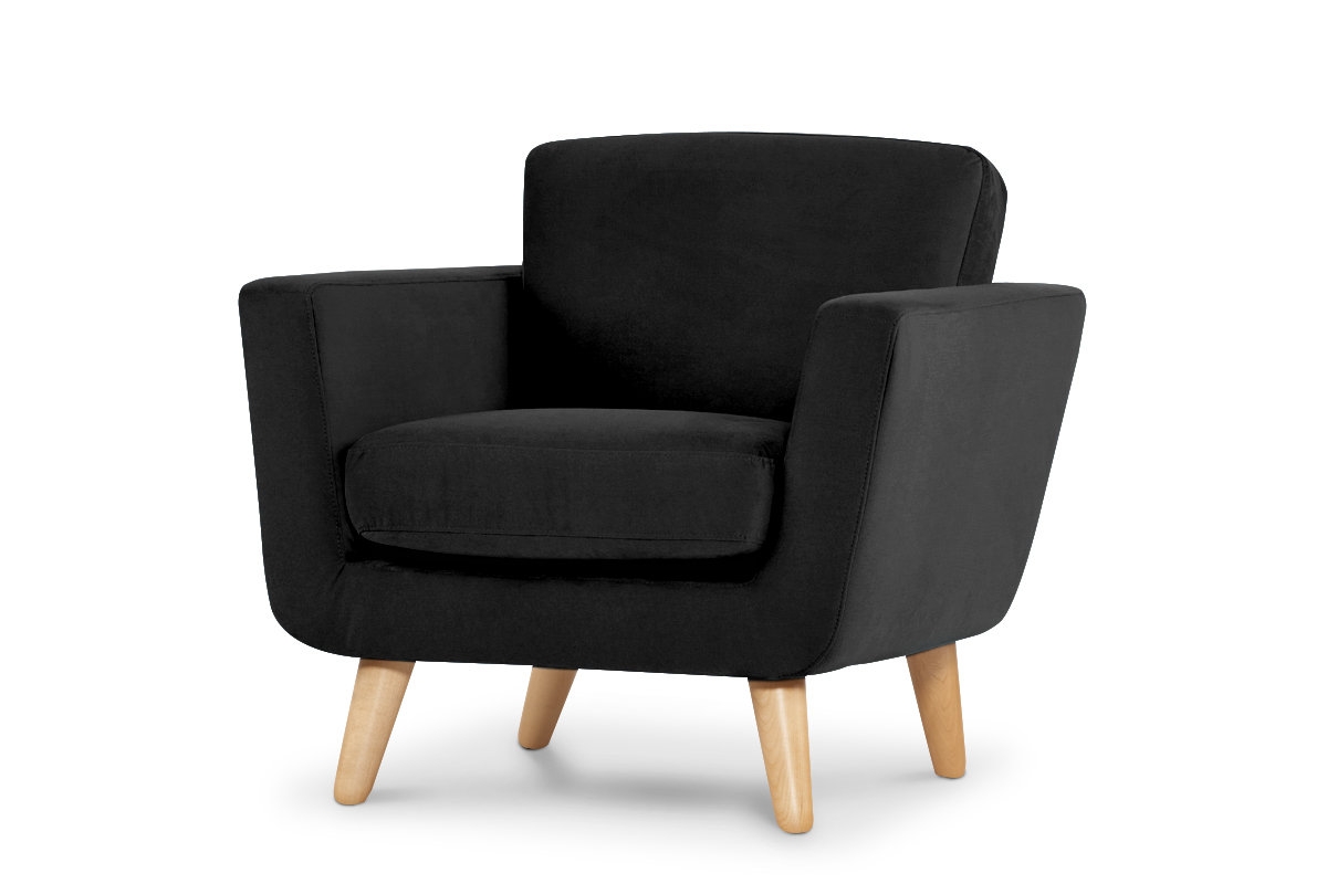 Fotelis TAGO, juodas, 86x88x80 cm