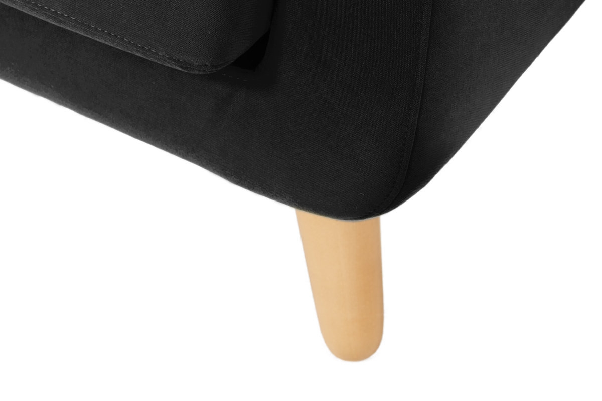 Fotelis TAGO, juodas, 86x88x80 cm