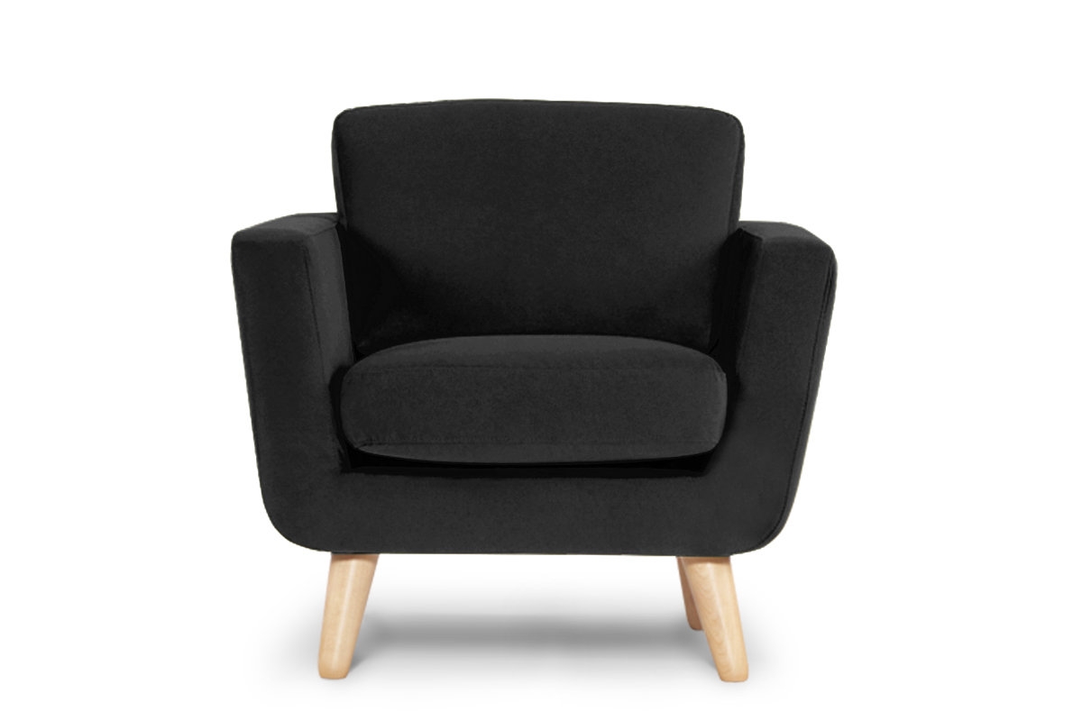 Fotelis TAGO, juodas, 86x88x80 cm