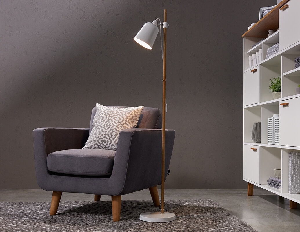 Fotelis TAGO, pilkas, 86x88x80 cm