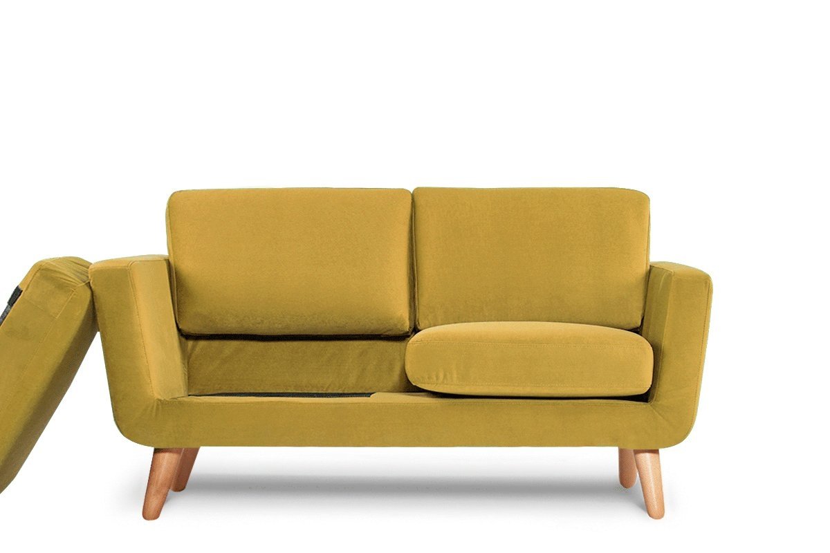 Sofa TAGO, geltona, 154x88x80 cm