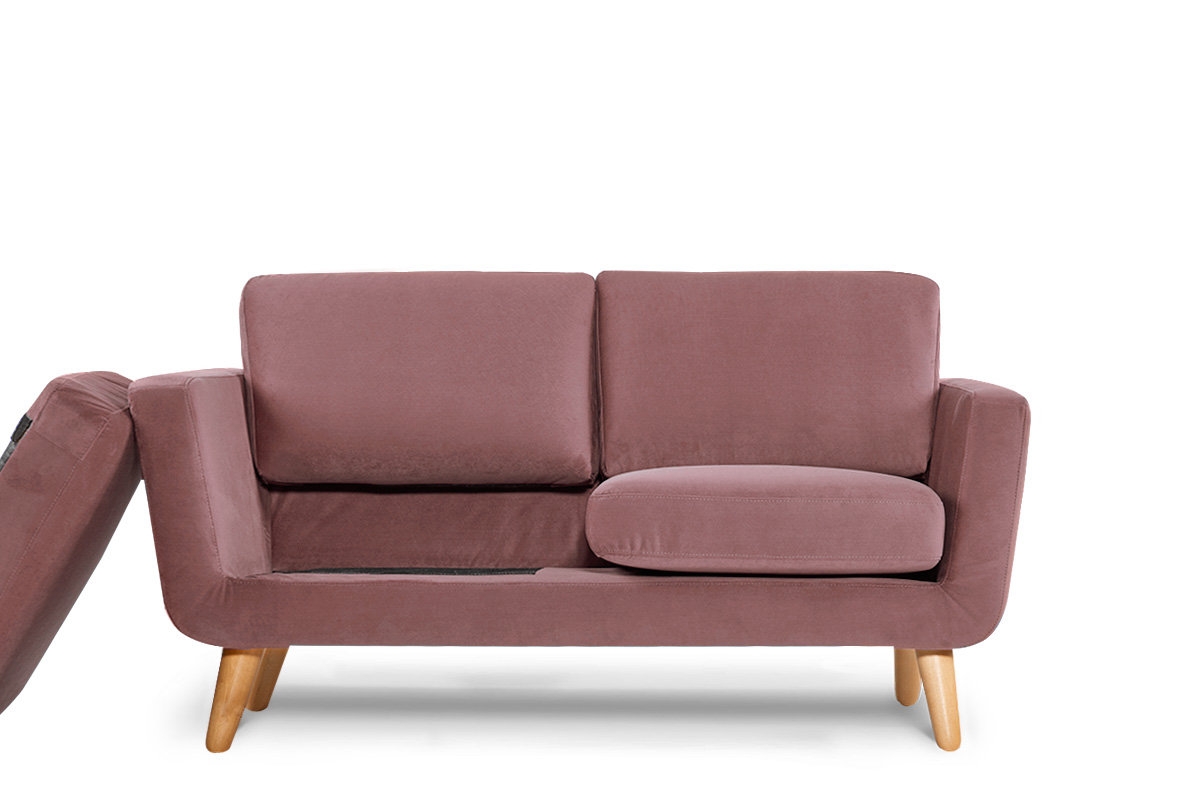 Sofa TAGO, rožinė, 154x88x80 cm