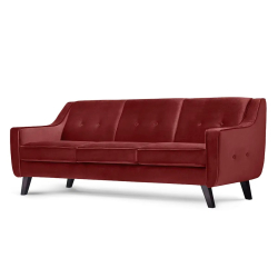 Sofa TERO, bordo, 206x89x81 cm