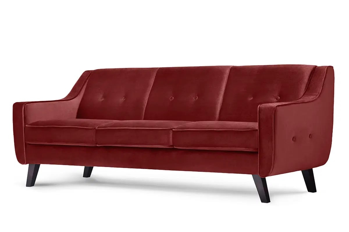 Sofa TERO, bordo, 206x89x81 cm