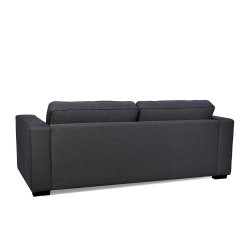 Sofa VULU, tamsiai pilka, 220x94x87 cm