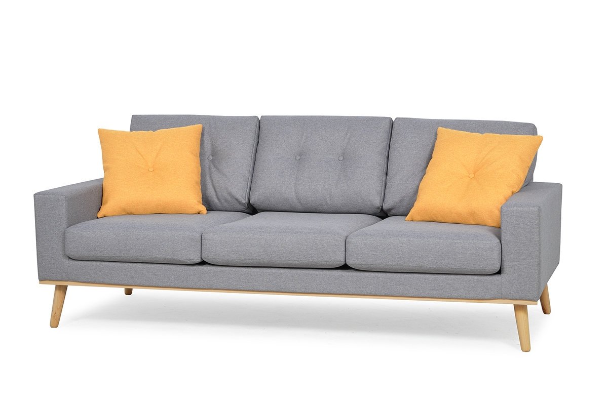 Sofa ZAPPI, pilka, 211x86x88 cm