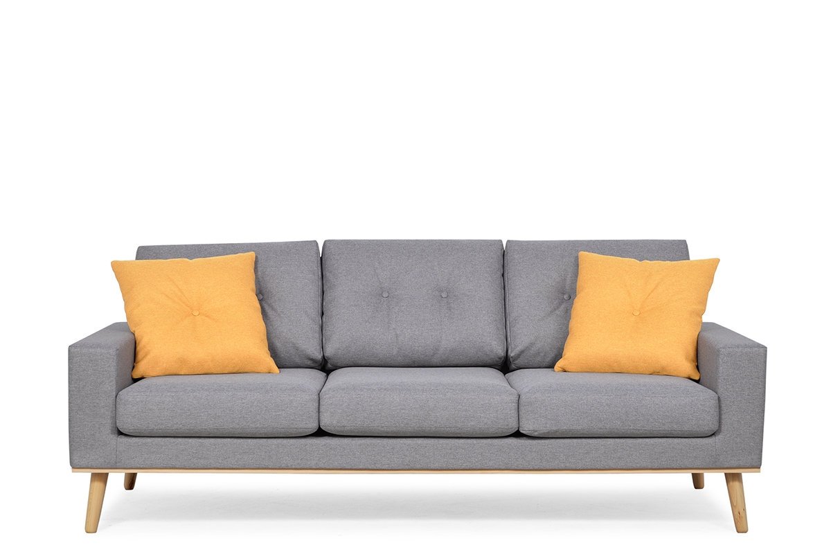 Sofa ZAPPI, pilka, 211x86x88 cm