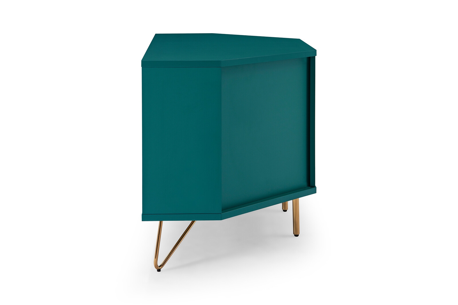 Skandinaviško stiliaus TV staliukas, kampinis, trijų skyrių