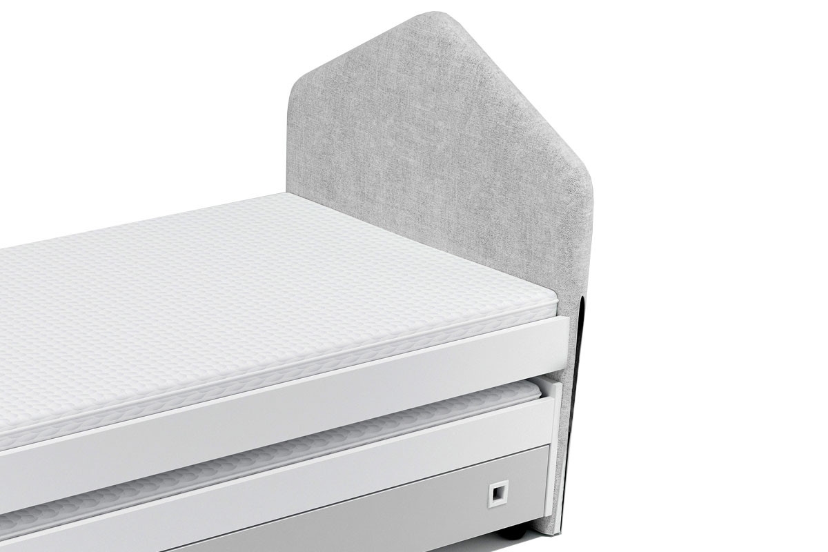 Minkštas užvalkalas lovai MIRA, pilkas