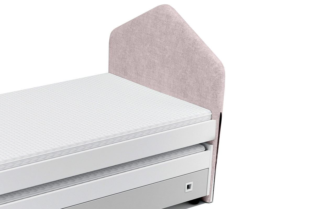 Minkštas užvalkalas lovai MIRA, rožinis