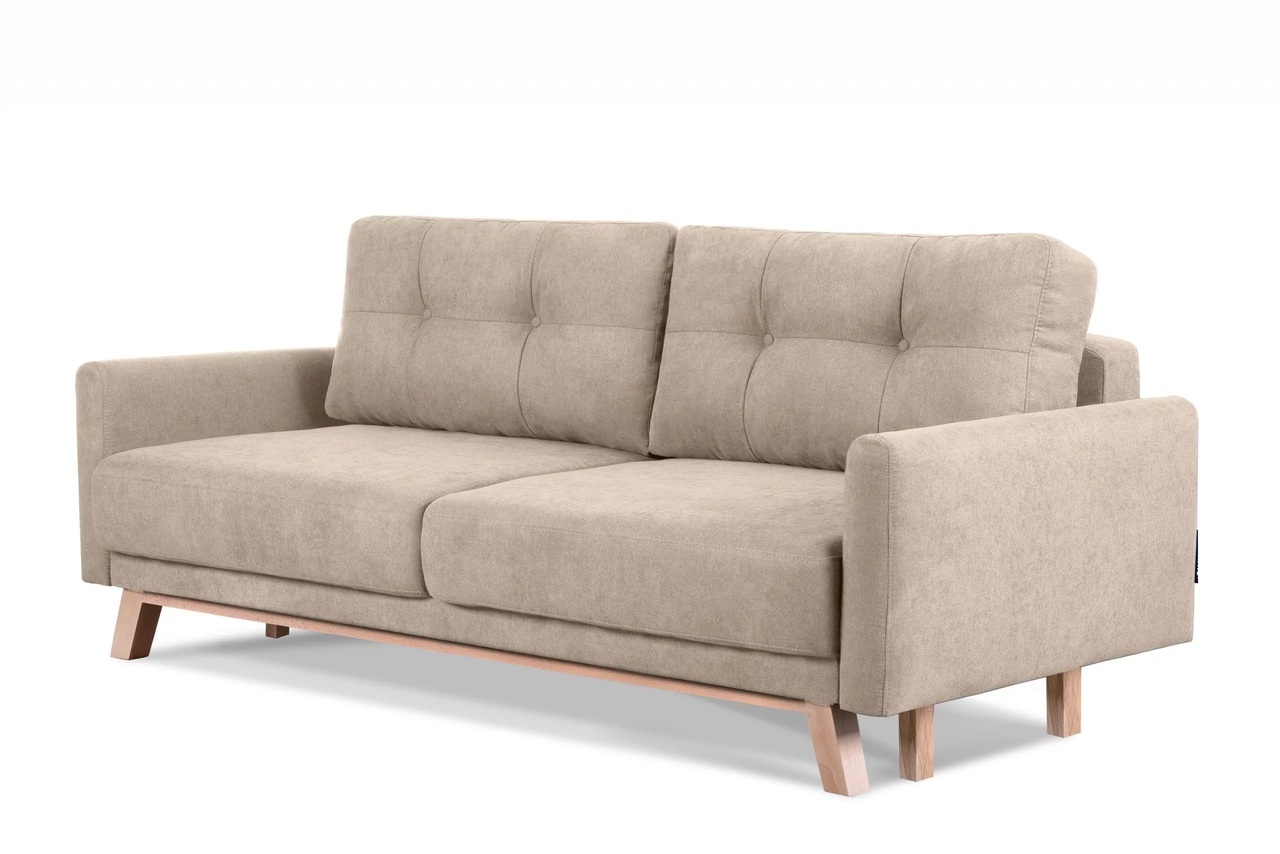 Sofa VISA, smėlio, 220x95x79 cm