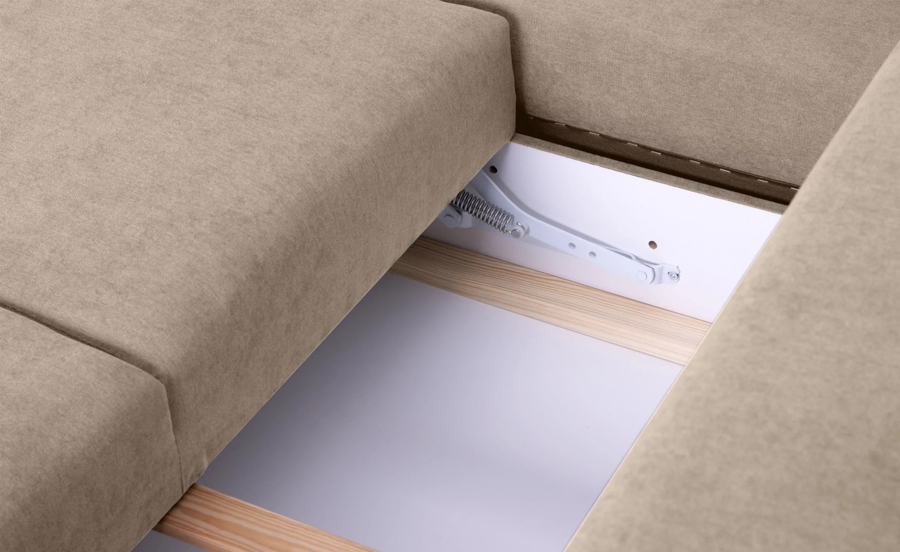 Sofa VISA, smėlio, 220x95x79 cm