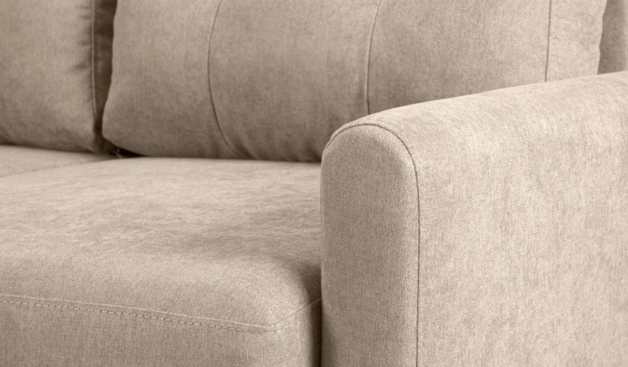 Sofa VISA, smėlio, 220x95x79 cm