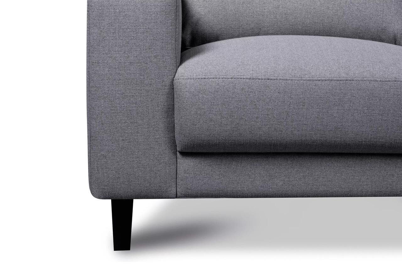 Sofa ALI, pilka, 240x87x85 cm