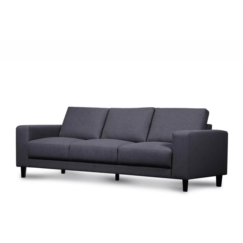 Sofa ALI, tamsiai pilka, 240x87x85 cm