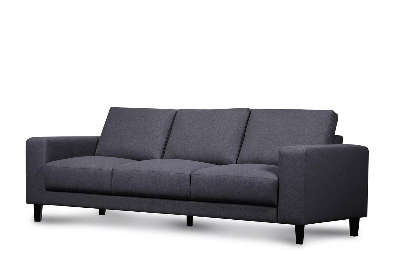 Sofa ALI, tamsiai pilka, 240x87x85 cm
