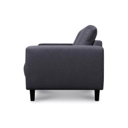 Sofa ALI, tamsiai pilka, 240x87x85 cm