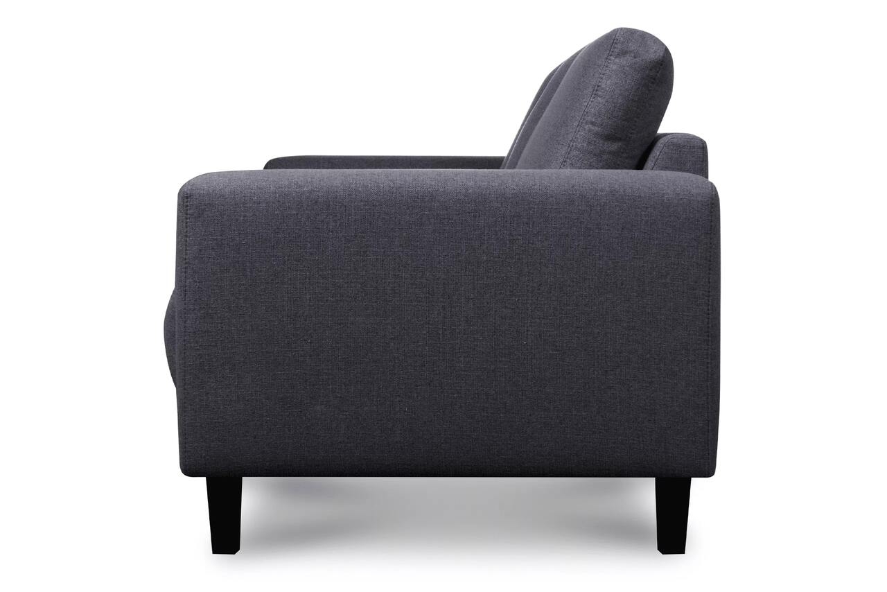 Sofa ALI, tamsiai pilka, 240x87x85 cm