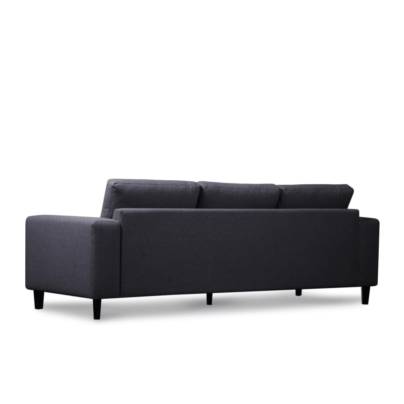 Sofa ALI, tamsiai pilka, 240x87x85 cm
