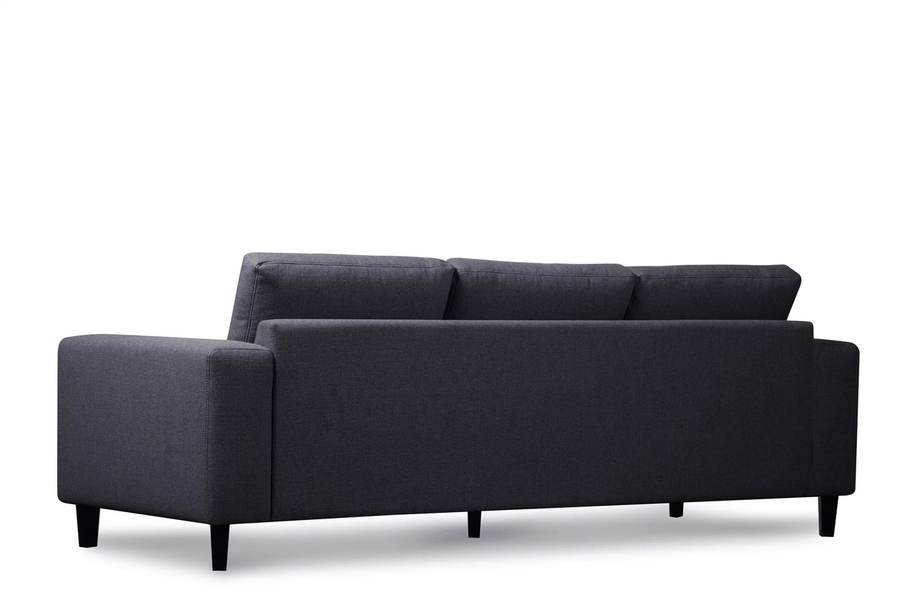 Sofa ALI, tamsiai pilka, 240x87x85 cm