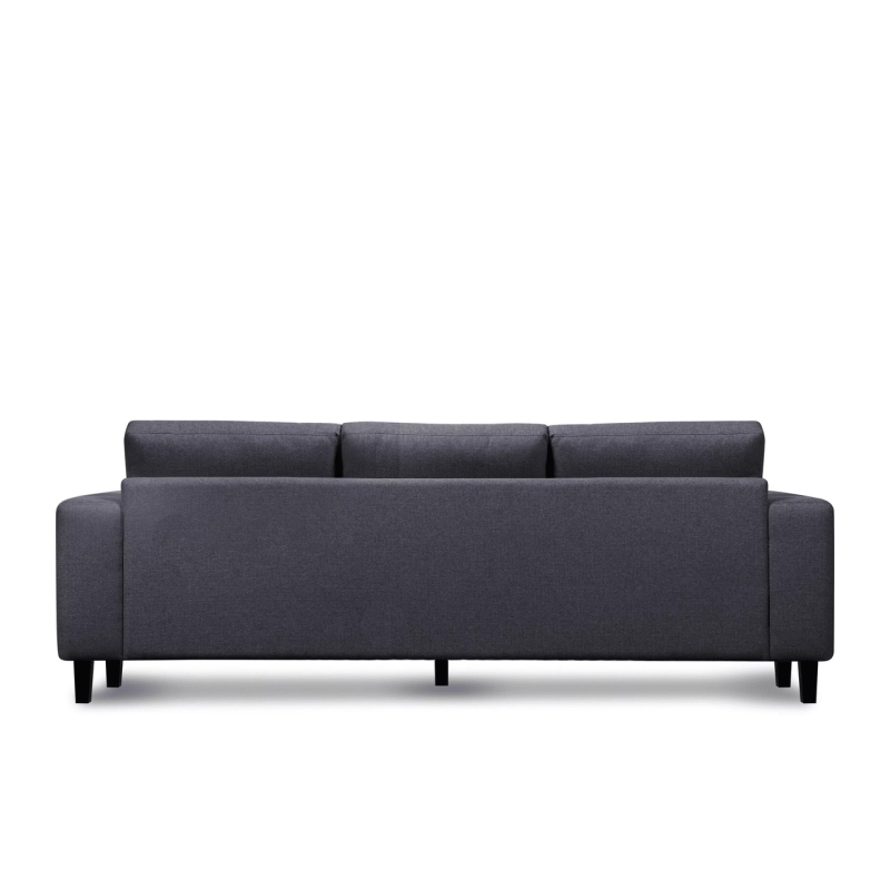 Sofa ALI, tamsiai pilka, 240x87x85 cm