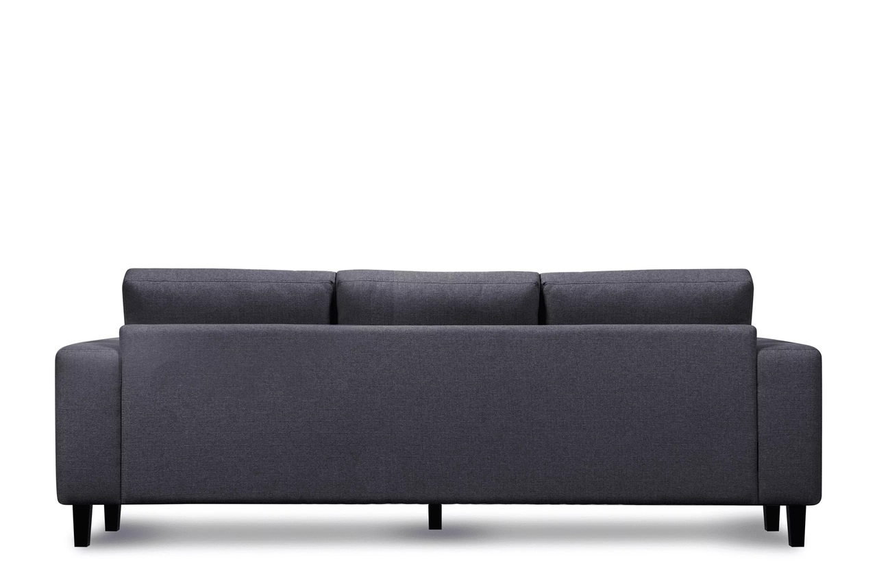 Sofa ALI, tamsiai pilka, 240x87x85 cm