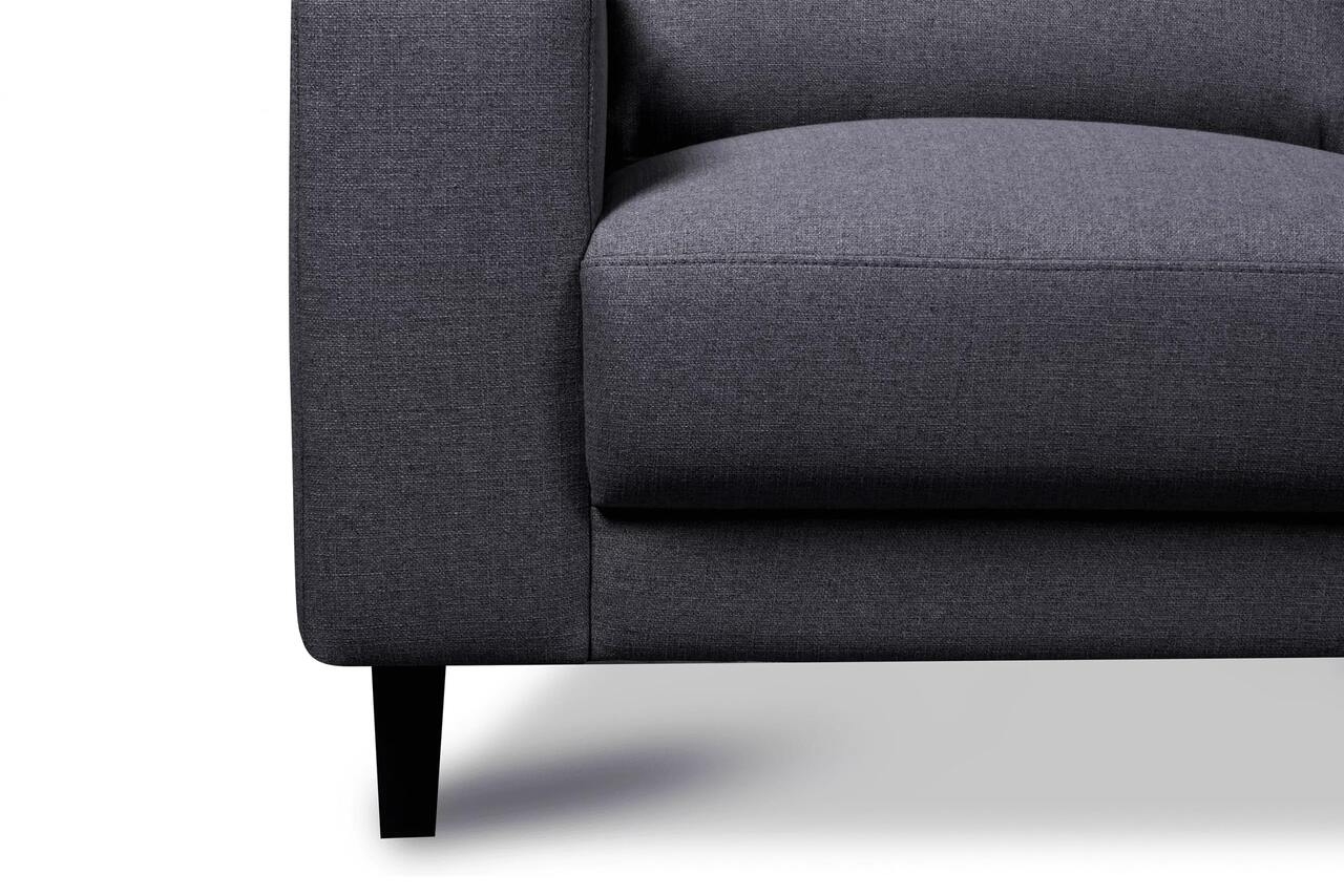 Sofa ALI, tamsiai pilka, 240x87x85 cm
