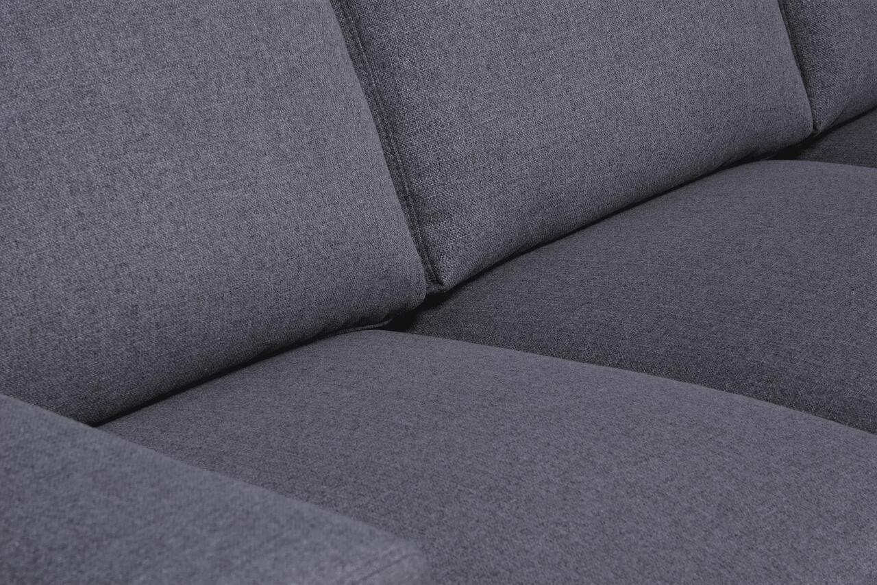 Sofa ALI, tamsiai pilka, 240x87x85 cm