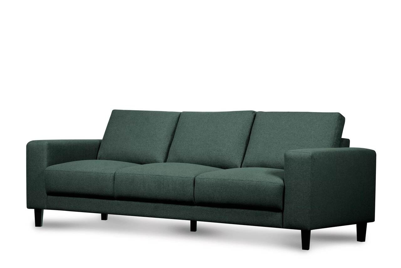 Sofa ALI, žalia, 240x87x85 cm