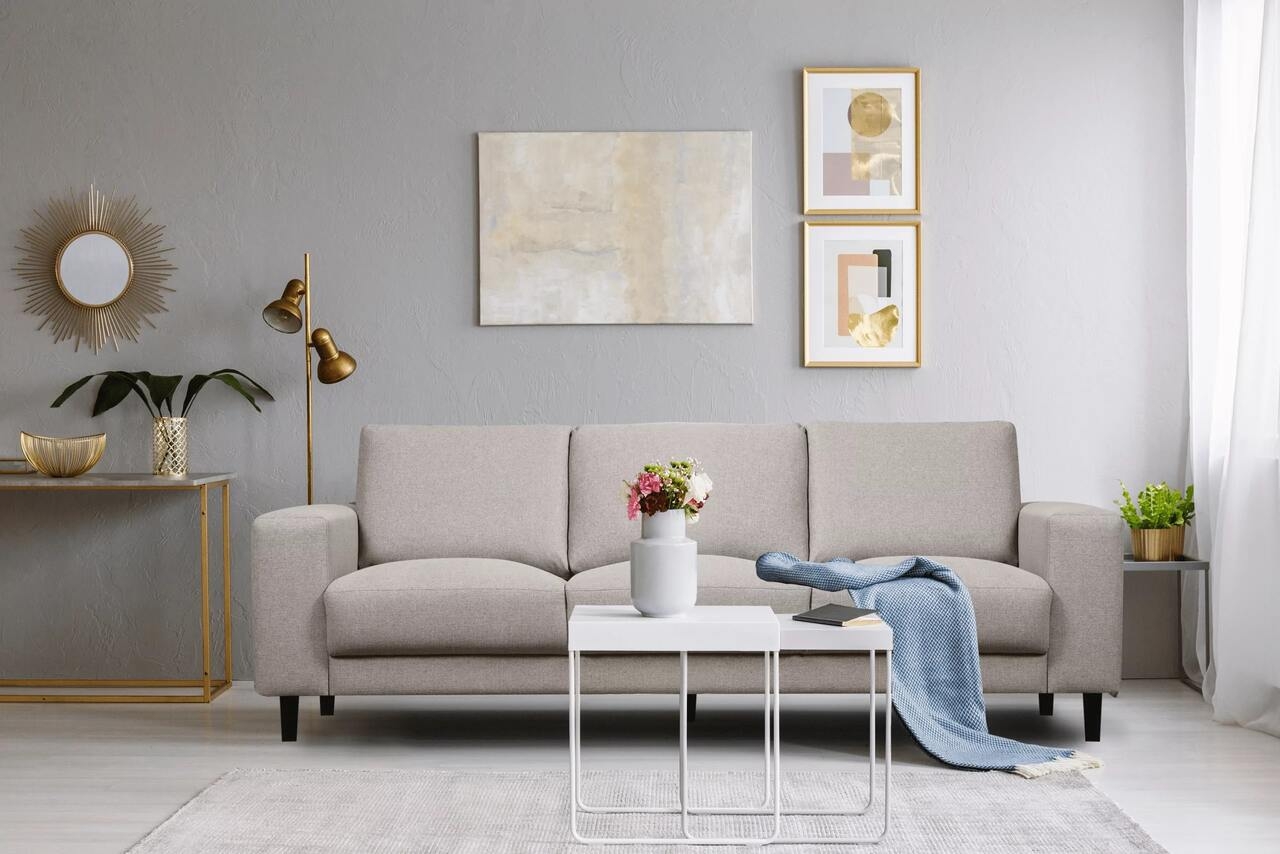 Sofa ALI, smėlio, 240x87x85 cm Sofa ALI, smėlio, 240x87x85 cm