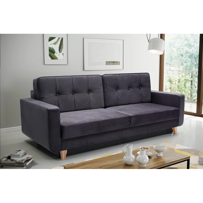 Sofa GUSTI, pilka, 228x89x90 cm