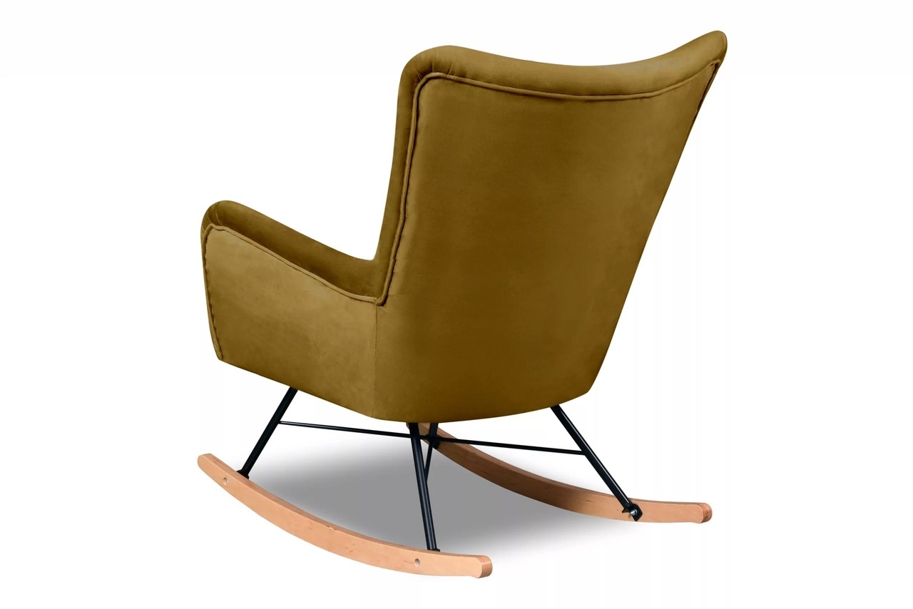Supamas krėslas ADDU, geltonas, 75x95-112x94 cm