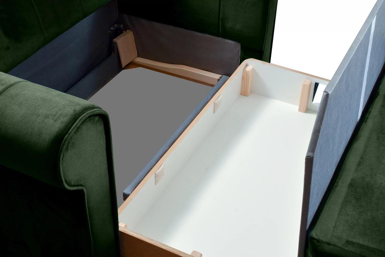 Sofa LAVI, žalia, 161x94x84 cm