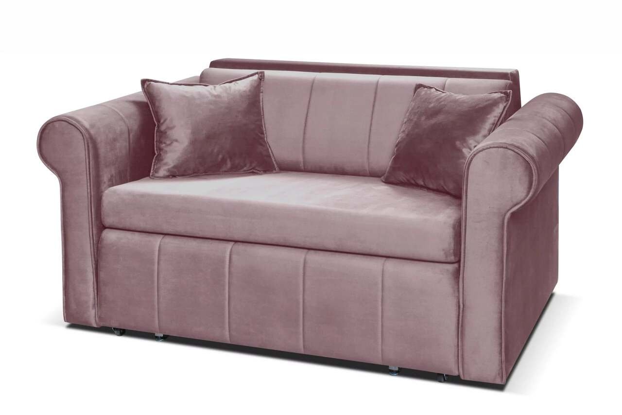 Sofa LAVI, rožinė, 161x94x84 cm